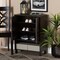 Baxton Studio Rossin Modern Dark Brown Finished Wood 2-Door Entryway Shoe Storage Cabinet with Bottom Shelf 182-11687-Zoro - alternate 3